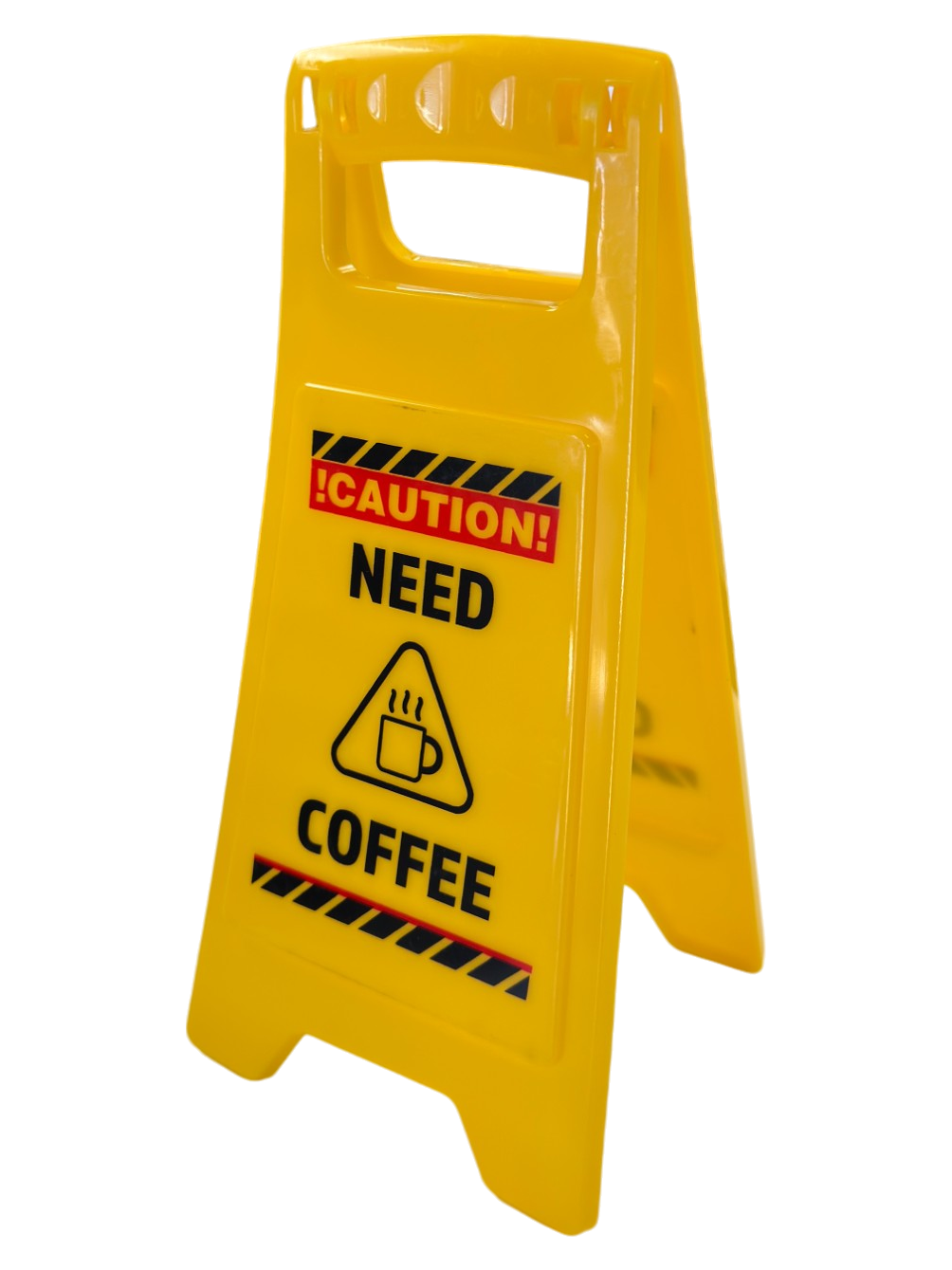 Need Coffee Novelty Caution Sign Funny Gag Gift for Home Office Joke White Elephant